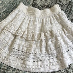 Aerie white skirt ruffle tiered